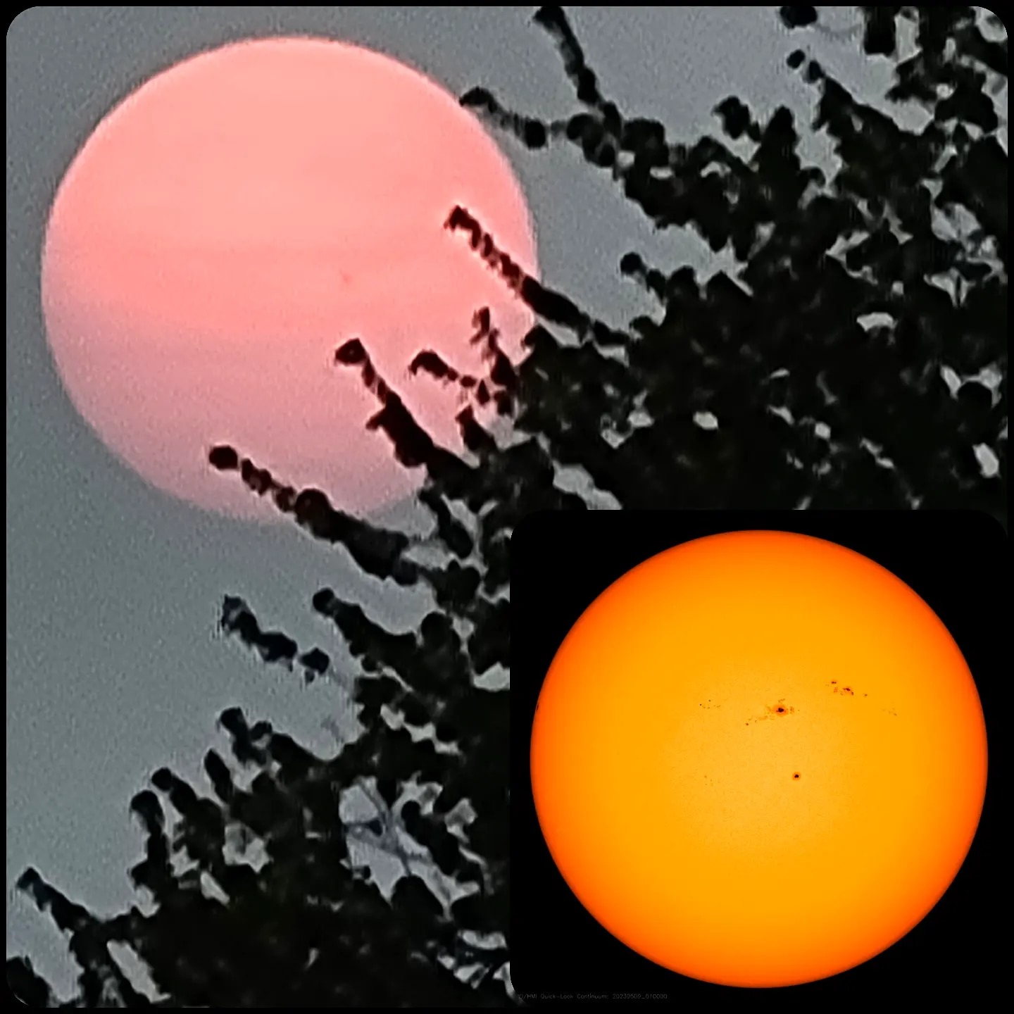 Soleil et taches solaire photographiable sans filtre!