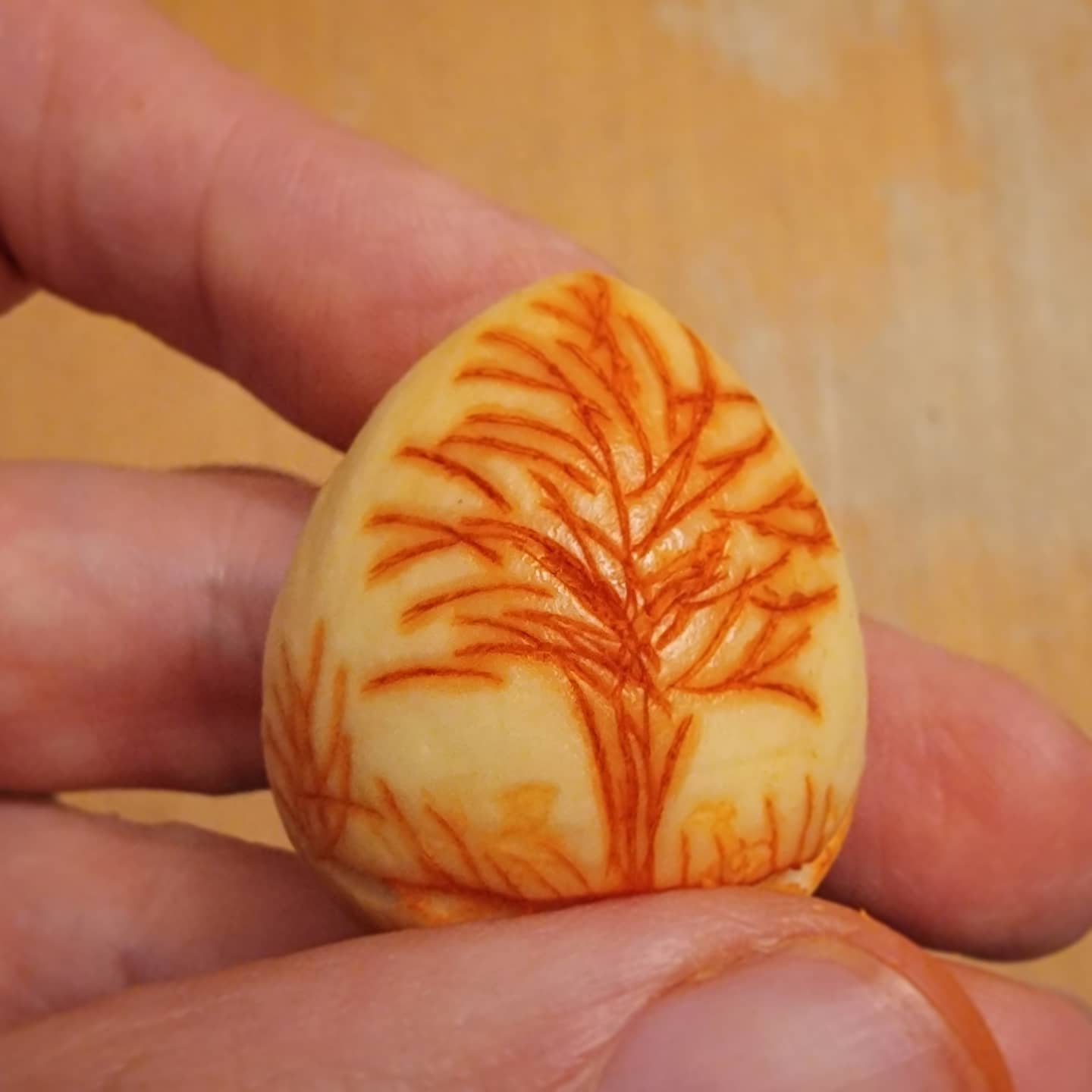 Oxydation orange des noyaux d'avocats