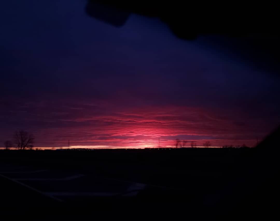 Coucher de soleil intense